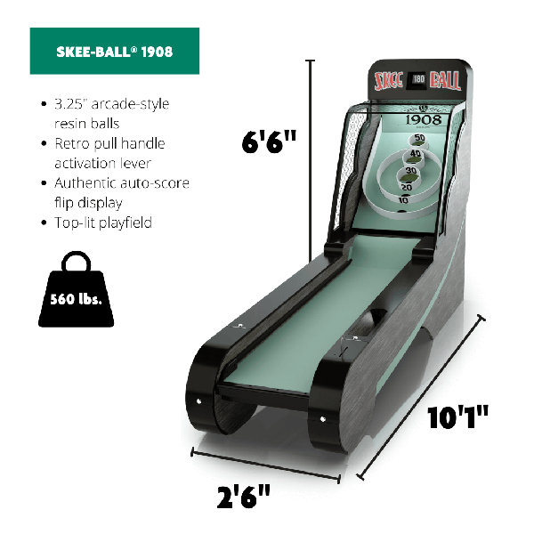 SkeeBall 1908 Home Arcade Roll and Score Wayfair